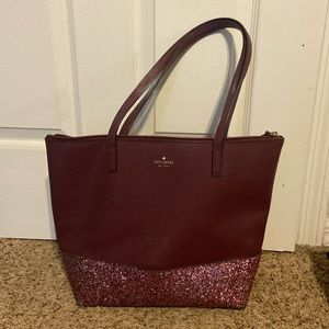 Kate Spade large glitter tote